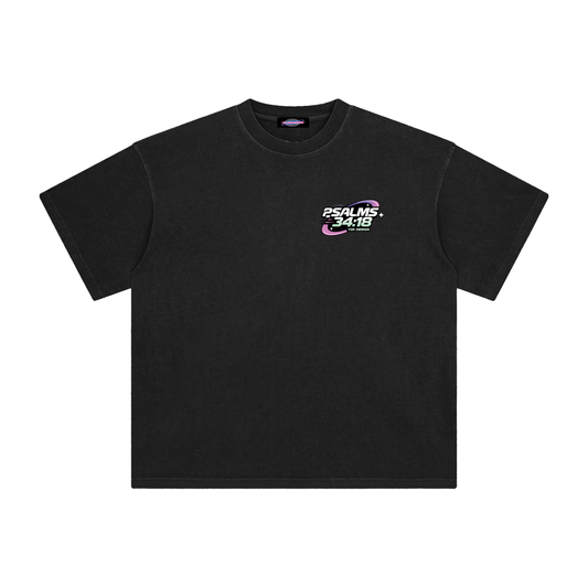 "PSALMS" Enzyme Washed T-Shirt
