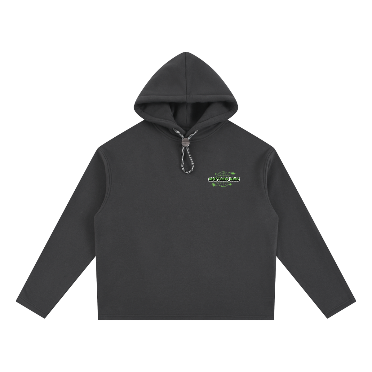 "GIRL AND DEATH" Oversized Fleece Hoodie