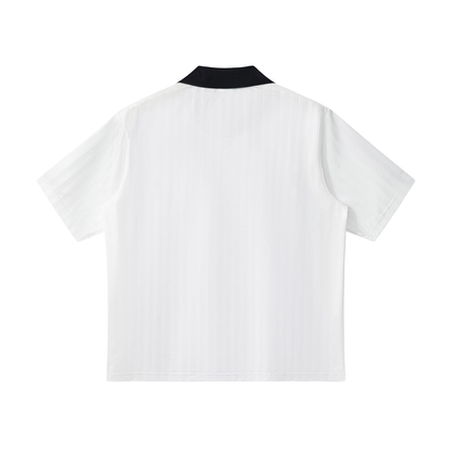 "JAPAN" Contrast Collar Striped Soccer Jersey