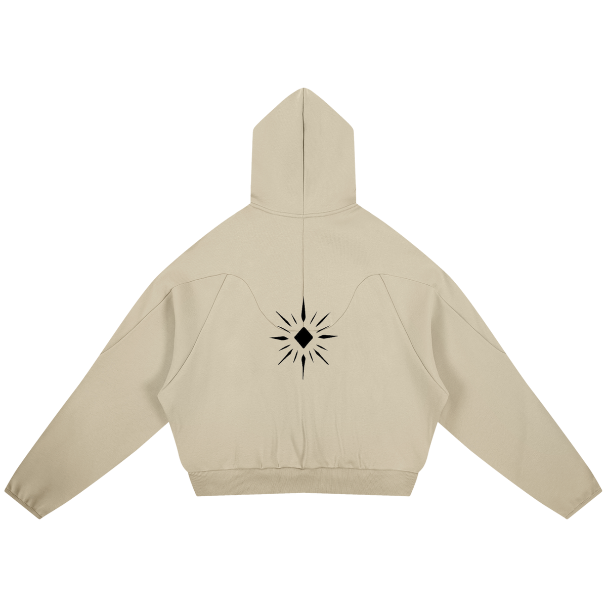 "WINTER" Curved Panel Raglan Hoodie