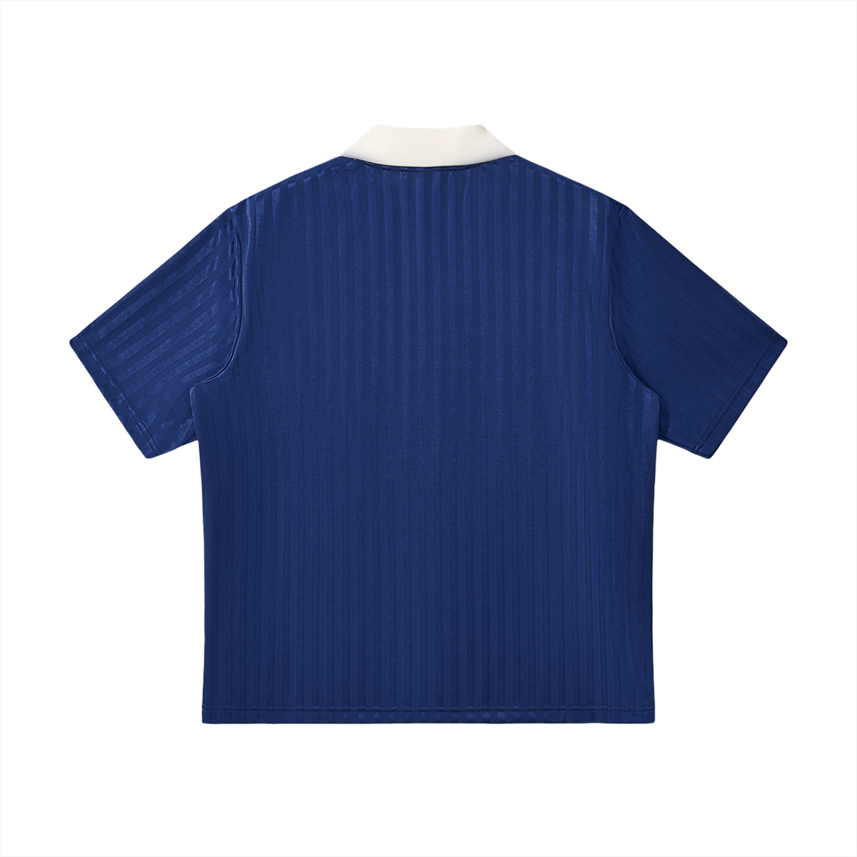 "FRANCE" Contrast Collar Striped Soccer Jersey