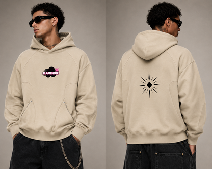 "WINTER" Curved Panel Raglan Hoodie
