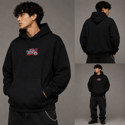"BASIC" Essential Oversized Boxy Fit Fleece Hoodie