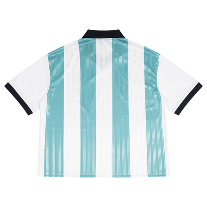 "ARGENTINA" Unisex Boxy Striped Collared Soccer Jersey
