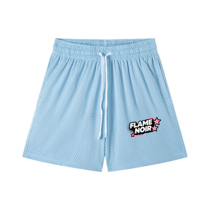 "BUBBLE" Mesh Drawstring Shorts