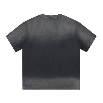 “FEELIN LUCKY” Shape Gradient Washed T-Shirt